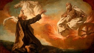 Elijah Taken Up in a Chariot of Fire, by Giuseppe Angeli (c. 1740/1755)